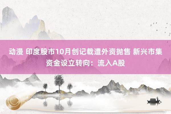 动漫 印度股市10月创记载遭外资抛售 新兴市集资金设立转向：流入A股